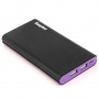 EasyAcc 10000mAh Ultra Powerbank Dual USB 3.1A Schwarz Lila Bild 1