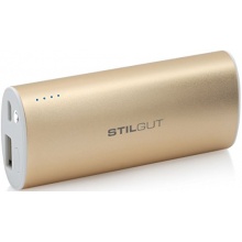 StilGut Magic Wand Power Bank Akku mit 5.200 mAh, gold Bild 1