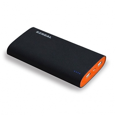 EzReal Stein Gefhl 16000mAh Dual USB Akku PowerBank schwarz Bild 1