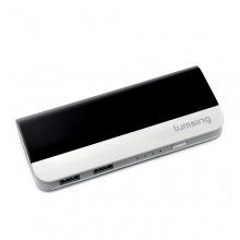 Lumsing 10400mah USB Port Akku Batterie PowerBank Schwarz Bild 1