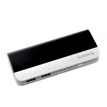 Lumsing 10400mah USB Port Akku Batterie PowerBank Schwarz Bild 1