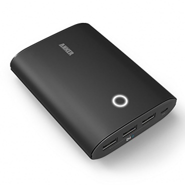 Anker 2nd Gen Astro3 12800mAh 3-Port 4A Tragbarer Akku Schwarz Bild 1