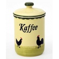 Zeller Keramik Kaffeedose Hahn und Henne  Bild 1