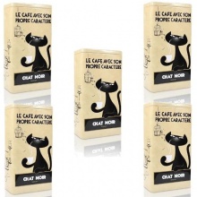 5 x Zwarte Kat Kaffeedose Chat Noir Bild 1