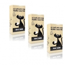3 x Zwarte Kat Kaffeedose Chat Noir Bild 1