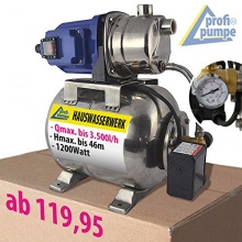 Amur HAUSWASSERWERK JETPUMPE SS-1200-1 EDELSTAHLPUMPE  Bild 1