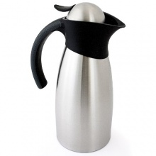 Relaxdays Thermokanne Kaffeekanne Edelstahl ca. 1 L doppelwandig Bild 1