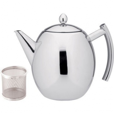 KAISERHOFF 1,5 L Edelstahl Kanne inkl. Sieb Kaffeekanne von Quantio Bild 1