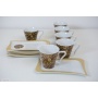 KAFFEESERVICE MODERN 6 PERSONEN LEOPARD 12TLG PORZELLAN von Tinas Collection Bild 1
