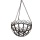 Metall antikbraun rund H 50 cm Blumenampel Bild 1