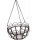 Hngekorb Metall antikbraun rund H 52 cm Blumenampel Bild 1