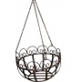Hngekorb Metall antikbraun rund H 52 cm Blumenampel Bild 1