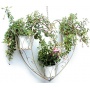 Dekorative Blumenampel HERZ Metall, 3 Krbe, 50x62 cm Bild 1