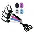 SCHWARZ Handy iPhone Selfie Stick Bluetooth Bild 1