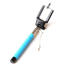 Selfie Stick Stange StabStativ Blau Bild 1