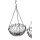 Metall antikbraun rund H 64 cm Blumenampel Bild 1