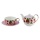 4tlg. Set Tea for one Diamant, Design, Erdbeere, Teekanne von Jameson und Tailor Bild 3