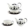 4tlg. Set Tea for one Diamant, Katze von Jameson und Tailor Bild 1
