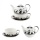 4tlg. Set Tea for one Diamant, Katze von Jameson und Tailor Bild 1