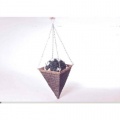 Blumenampel quadratisch grau Seegras Bild 1