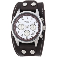 Mike Ellis New York Herren XL Chronograph Quarz Leder SL4-60223 Bild 1