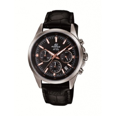 Casio Herren XL Chronograph Quarz Leder EFR-527L-1AVUEF Bild 1