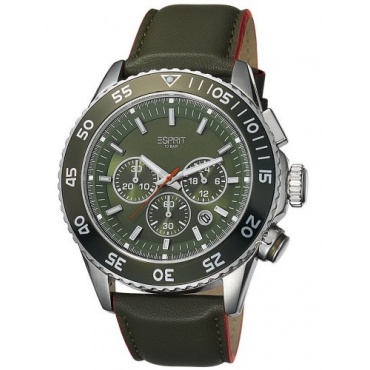 Esprit Herren XL Varic Chrono Green Chronograph Quarz ES103621004 Bild 1