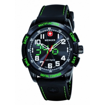 Wenger Herren XL Analog - Digital Quarz Silikon 70433 Bild 1