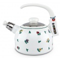 Emaille Teekessel, Millefleurs, Handmade in Austria von The Enamelware Company Bild 1