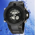 OrrOrr OHSEN Sportuhr LED Digitaluhr LCD Herren Gummi schwarz Bild 1