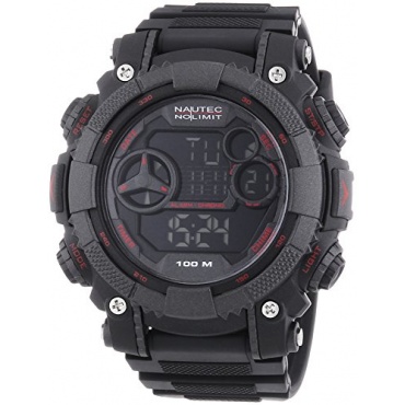 Nautec No Limit Herren XL Akula D Digital Quarz AK QZ-D/PCRDPCBKBK-RD Bild 1