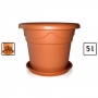 Blumentopf rund d 25 cm h 20 cm inkl. Untersetzer Bild 1