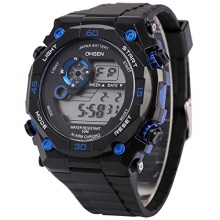 AMPM24 Herren Quarzuhr LCD Schwarze Armband OHS199 Bild 1