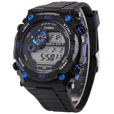AMPM24 Herren Quarzuhr LCD Schwarze Armband OHS199 Bild 1
