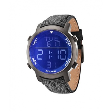 Police Herren XL Digital Quarz Leder PL.12898JSU/02C Bild 1