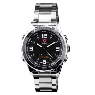 SHARK LED Digital Herrenuhr Quarz Sportuhr Datum SH005 Bild 1