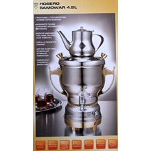 Hoberg, Elektrischer Luxus Samowar, Semawer 4,5 Liter, Teemaschine Bild 1