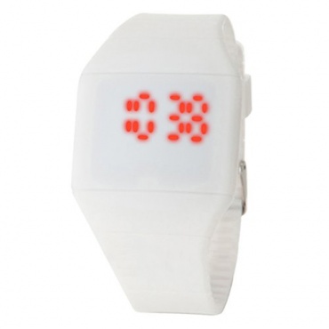 Touch Screen LED Digital Sportuhr Silikon Herren Uhr Wei Bild 1