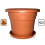 Blumentopf rund d 35 cm h 26 cm inkl. Untersetzer Bild 1