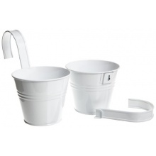 Siena Garden 722612 Blumentopf 2er Set weiss Bild 1
