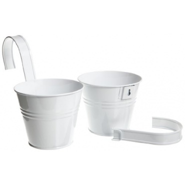 Siena Garden 722612 Blumentopf 2er Set weiss Bild 1
