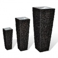 Blumentopfset  Blumenkbel  Rattan Dunkelbraun Bild 1