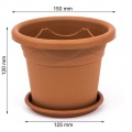 Blumentopf rund d 15 cm h 12 cm Bild 1