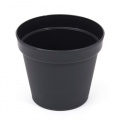 0,6 Liter Blumentopf schwarz Hhe 10 cm bertopf Bild 1