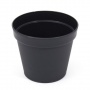 0,6 Liter Blumentopf schwarz Hhe 10 cm bertopf Bild 1