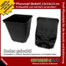 10 Stck Pflanztpfe als Vierecktopf 12x12x12 cm Bild 1