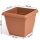 Blumentopf + Untersetzer terracotta braun 15x15 cm Bild 2