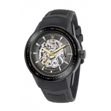 Maserati Herren-Armbanduhr XL Analog Automatik Leder R8821110001 Bild 1