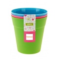 Blumentopf Set - 3er-Set farbig sortiert 13 cm Bild 1