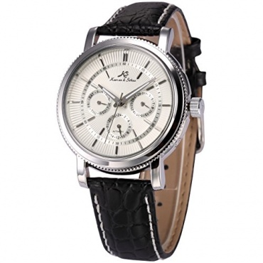 KS Herren Armbanduhr Automatik Mechanisch Schwarz KS245 Bild 1